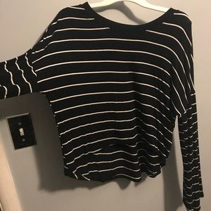 Pure Barre Striped Crop Top